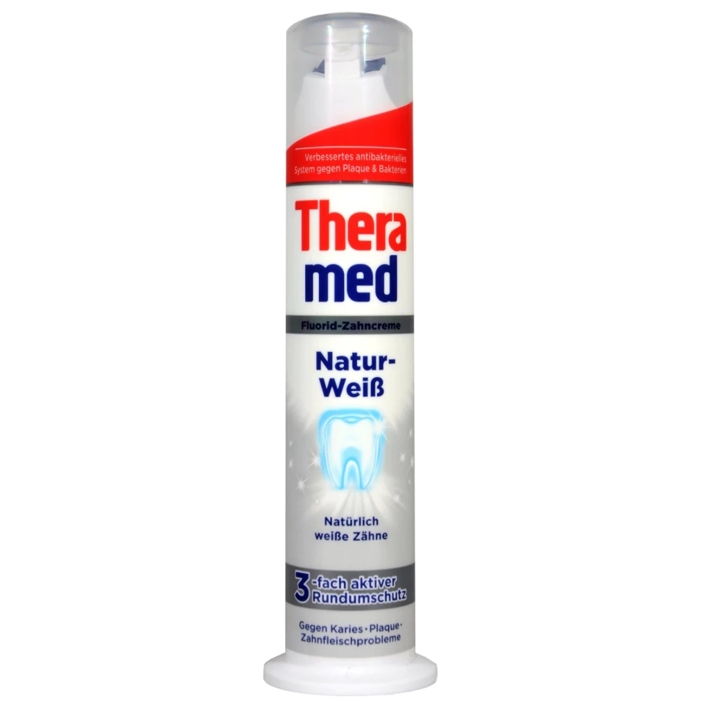 Kem đánh răng Theramed 2in1 Dạng ống dẹp và dạng ống tròn Đức (Hàng Đức có bill) - 5