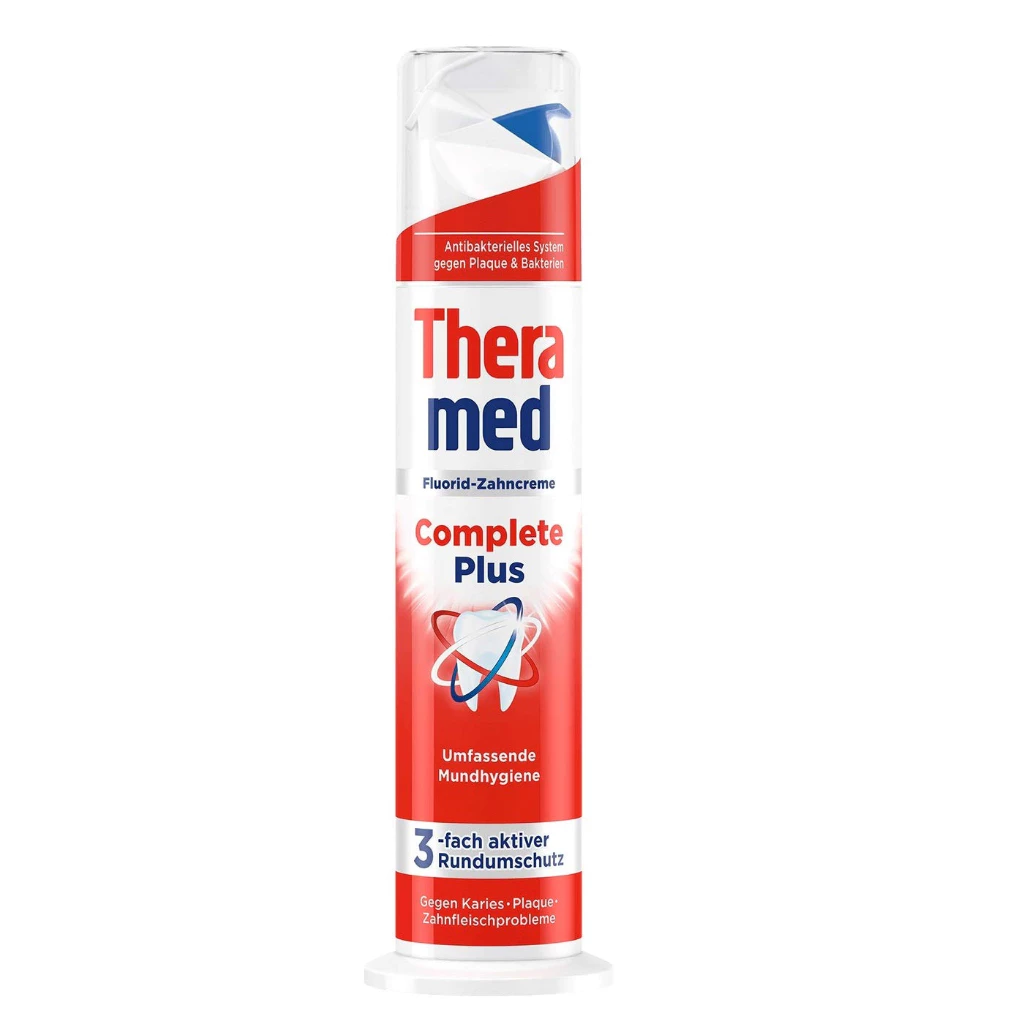 Kem đánh răng Theramed 2in1 Dạng ống dẹp và dạng ống tròn Đức (Hàng Đức có bill) - 6