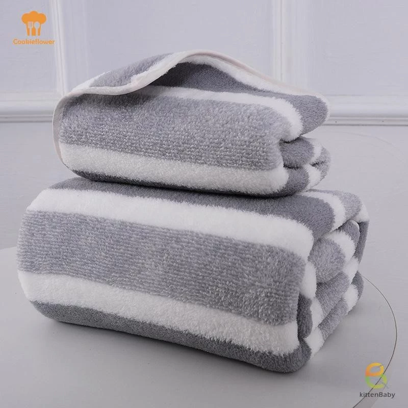 [Mèo con] Khăn tắm sợi nhỏ Khăn tắm khô nhanh Khăn tắm thấm hút Bãi biển lớn Khăn rộng Khăn tắm khăn tắm chất lượng cao mới