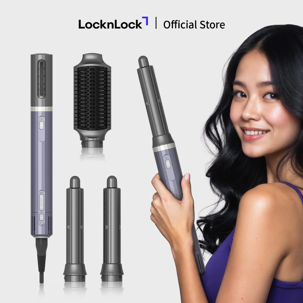 Máy sấy tạo kiểu LocknLock Multi hair styling dryer ENA526GRY 4 đầu sấy đa năng, công nghệ ion âm, động cơ BLDC - 6