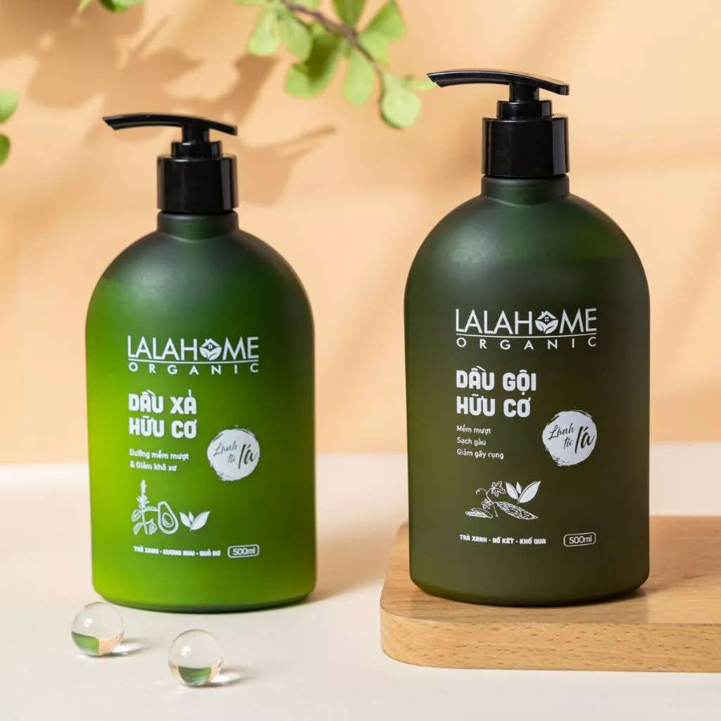 Bộ đôi dầu gội xả LalaHome - Ngăn ngừa gàu, rụng, giúp tóc chắc khỏe, suôn mượt - Chai 500ml - 3