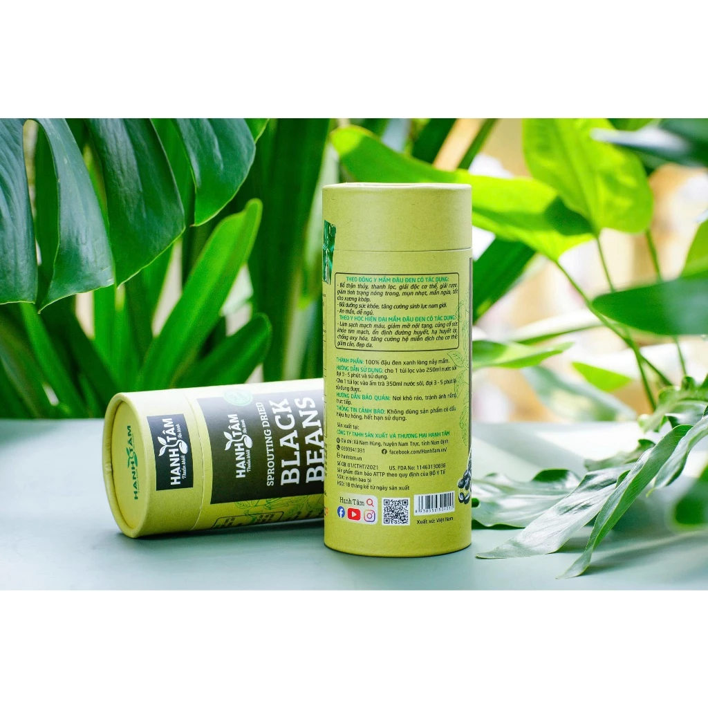 1 Hộp Trà Mầm Đậu Đen Rang - Hạnh Tâm - Thanh nhiệt, giảm cân, đẹp da - Hộp 140 gam - 4