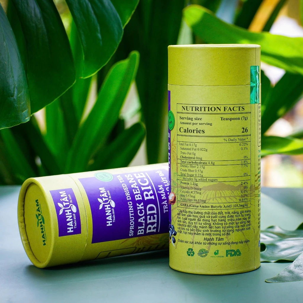 Trà Đậu Đen Gạo Lứt Đỏ Thanh Nhiệt, Đẹp Da, Giữ Dáng Sức Khỏe Thuần Khiết Hộp 140gam - 2