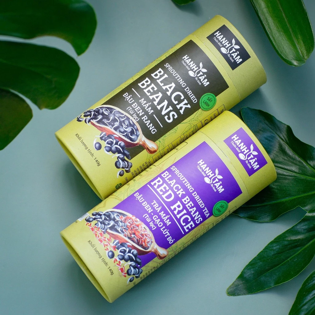 Combo 2 Hộp 2 Loại Trà Mầm Đậu Đen Rang - Hạnh Tâm - Thanh nhiệt, giảm cân, đẹp da - Hộp 140g - 3