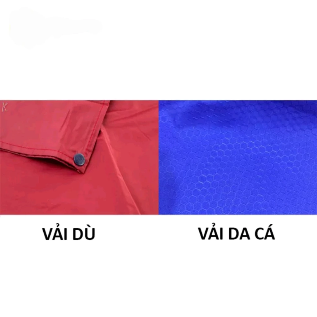 Áo Mưa Vải Dù Da Cá Xẻ Tà Cánh Dơi (Giá sỉ, Cao Cấp, Nhiều màu tùy chọn) - Hàng Xưởng Việt Nam - 3