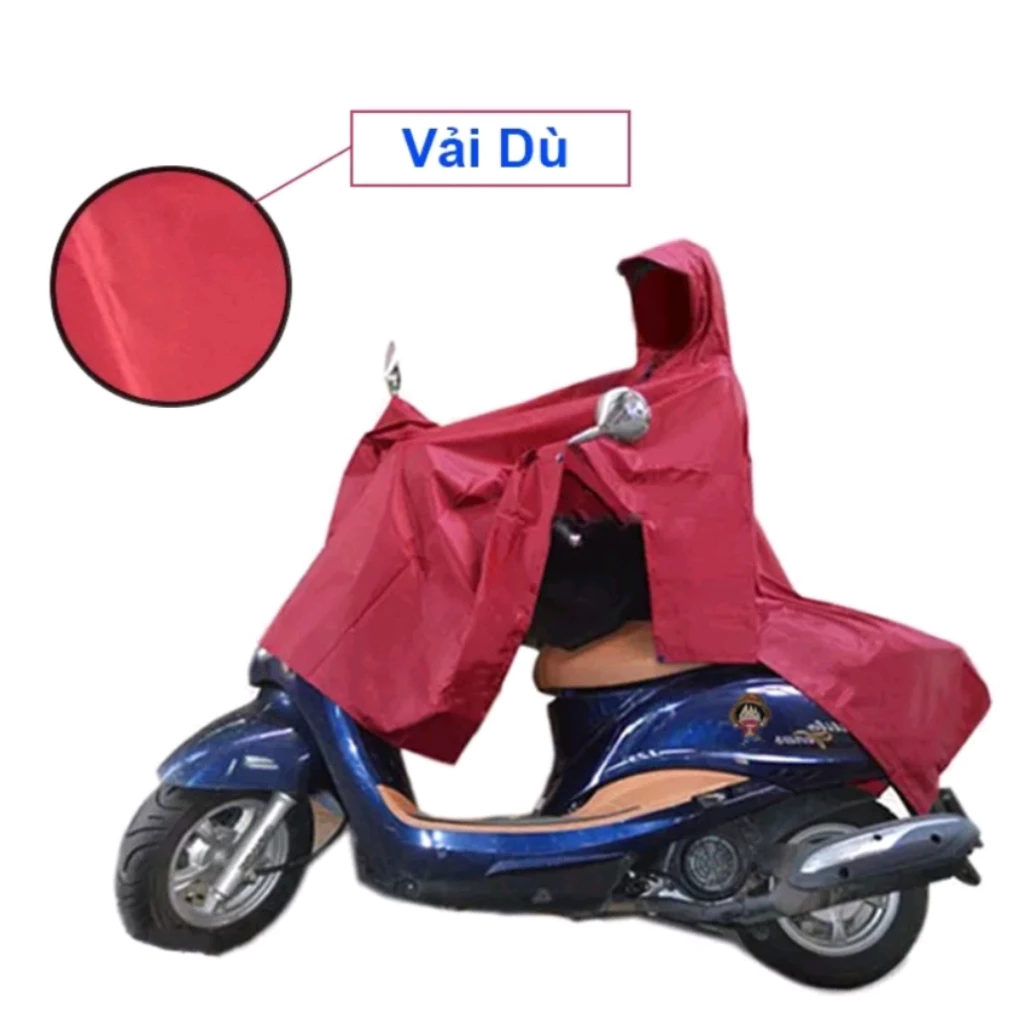 Áo Mưa Vải Dù Da Cá Xẻ Tà Cánh Dơi (Giá sỉ, Cao Cấp, Nhiều màu tùy chọn) - Hàng Xưởng Việt Nam - 5