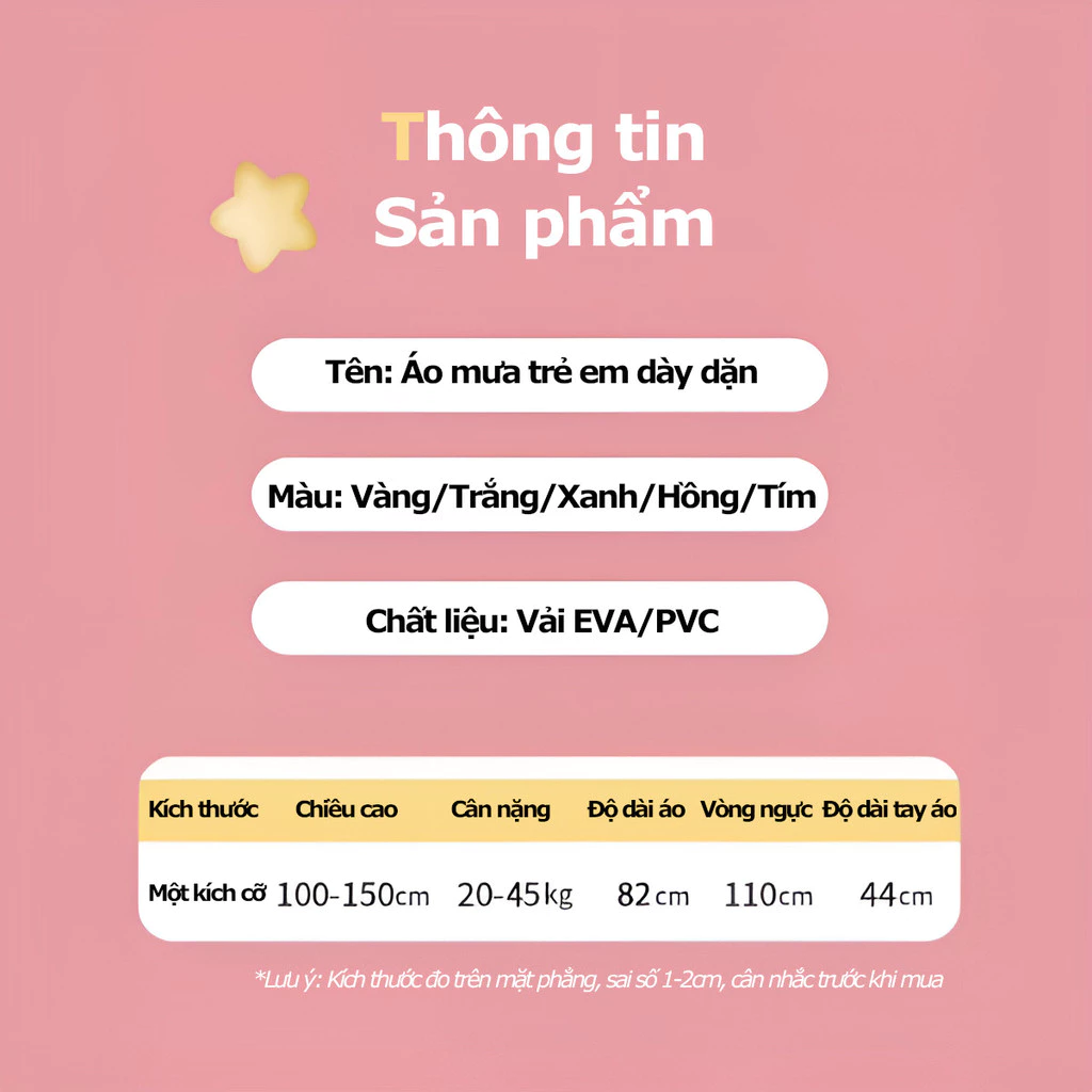 Áo mưa cho bé - Áo mưa trẻ em 4-14 tuổi cao cấp có tấm chắn, kiểu rộng đeo được ba lô, chất liệu an toàn cho bé - 6