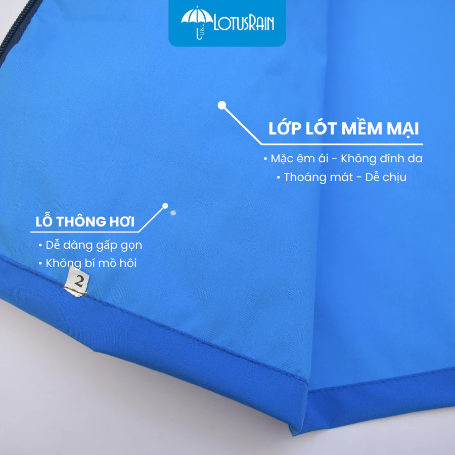 Áo Mưa Bộ Trẻ Em 2 Lớp Cho Bé 2-15 Tuổi, Đi Mưa To Lâu Không Lo Ướt, Mềm Nhẹ Nên Bé Mặc Đỡ Bí Và Thoải Mái Vận Động Cả N - 4