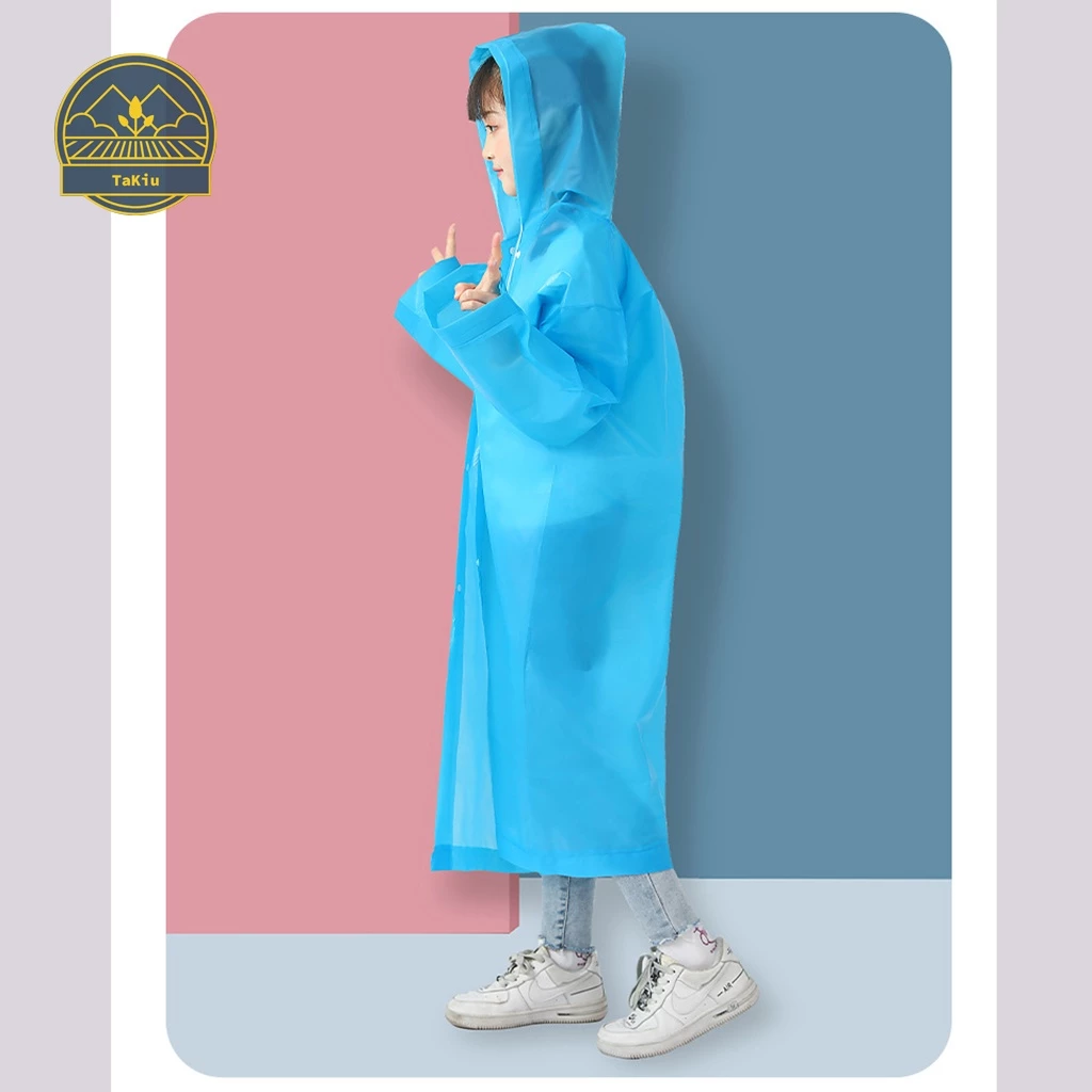 Áo Mưa Trẻ Em Măng Tô Trong Suốt EVA Phong Cách Hàn Quốc Cho Bé cao 90 - 150CM - 5