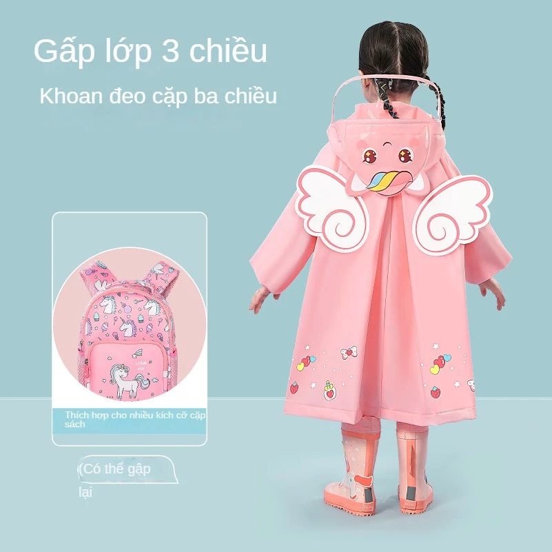Áo Mưa Trẻ Em Chất Liệu Eva Dễ Thương - 3