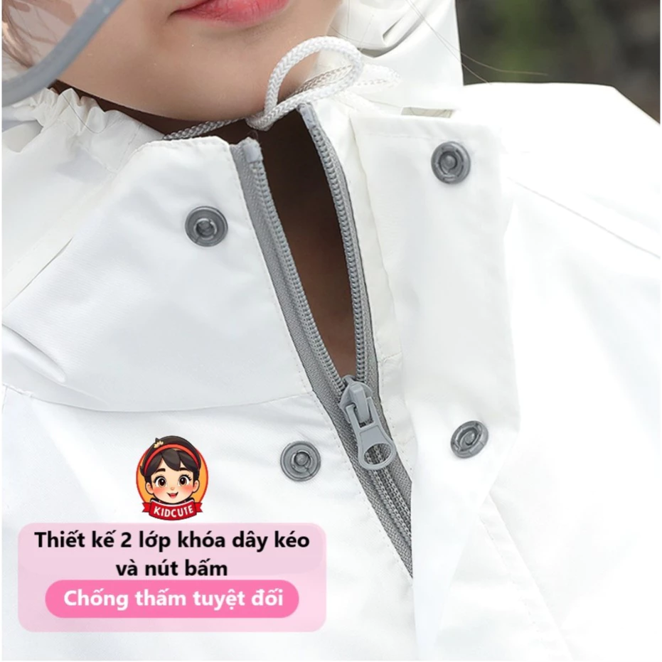 BỘ QUẦN ÁO đi mưa CAO CẤP cho bé từ 5 -15 tuổi - HÀNG LOẠI TỐT, SIÊU BỀN và chống thấm nước tốt. - 3
