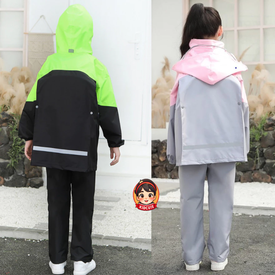 BỘ QUẦN ÁO đi mưa CAO CẤP cho bé từ 5 -15 tuổi - HÀNG LOẠI TỐT, SIÊU BỀN và chống thấm nước tốt. - 6
