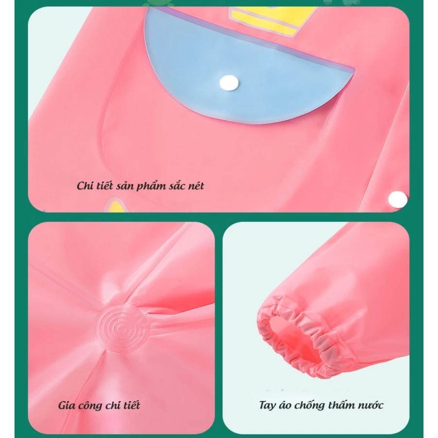 Áo mưa cho bé chính hãng Smally, siêu nhẹ, siêu dai, siêu bền cho bé trai bé gái cao từ 80-135cm - 4