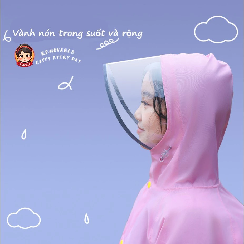 BỘ QUẦN ÁO đi mưa CAO CẤP cho bé từ 5 -12 tuổi - HÀNG LOẠI TỐT, SIÊU BỀN và chống thấm nước tốt. - 3