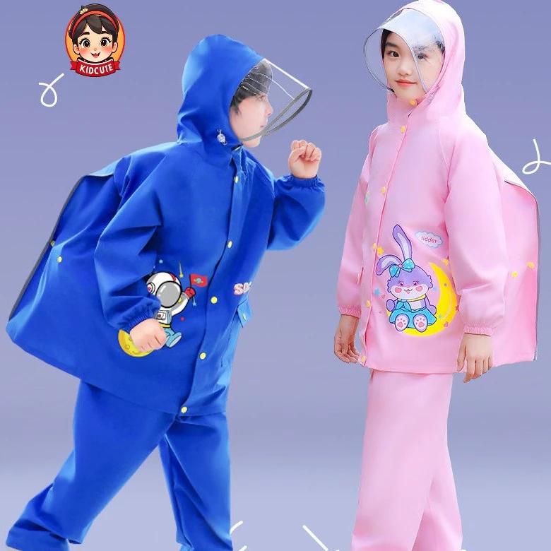 BỘ QUẦN ÁO đi mưa CAO CẤP cho bé từ 5 -12 tuổi - HÀNG LOẠI TỐT, SIÊU BỀN và chống thấm nước tốt. - 5
