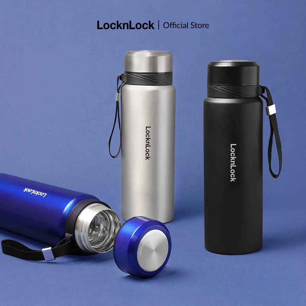 Bình Giữ Nhiệt Thép Không Gỉ có dây treo Lock&Lock Vacuum Bottle (800ml) LHC6180 - 2