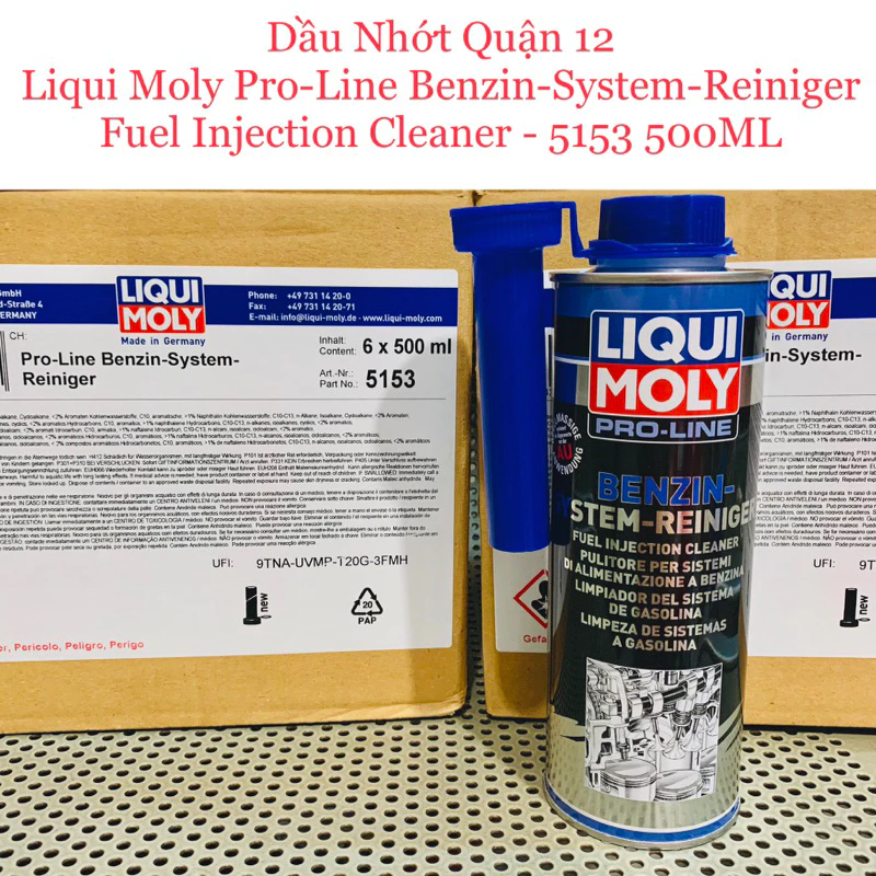 Phụ Gia Súc Béc Xăng Kim Phun Tẩy Muội Than Carbon Liqui Moly 1803 - 5153 - 21492 - 1001 Made in Germany - 2