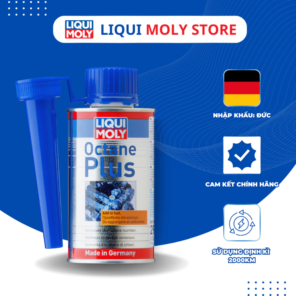 Liqui Moly Octan Plus phụ gia xăng tăng chỉ số octan 150ML-Sản xuất tại Đức