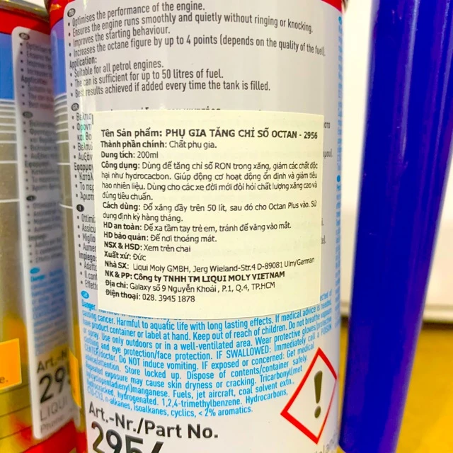Phụ Gia Xăng Tăng OCTAN - LIQUI MOLY OCTANE PLUS 150ML - 2956 Made in Germany - 2