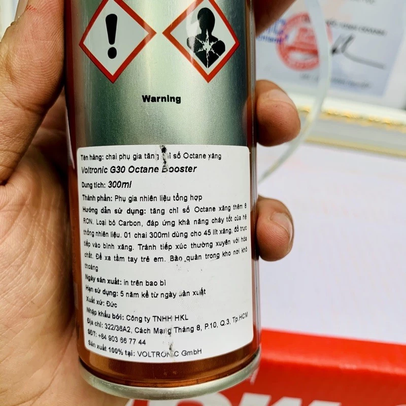 Voltronic G30 Octane Booster Phụ Gia Xăng Tăng Octane Làm Sạch Hệ Thống Nhiên Liệu Made in Germany - 4