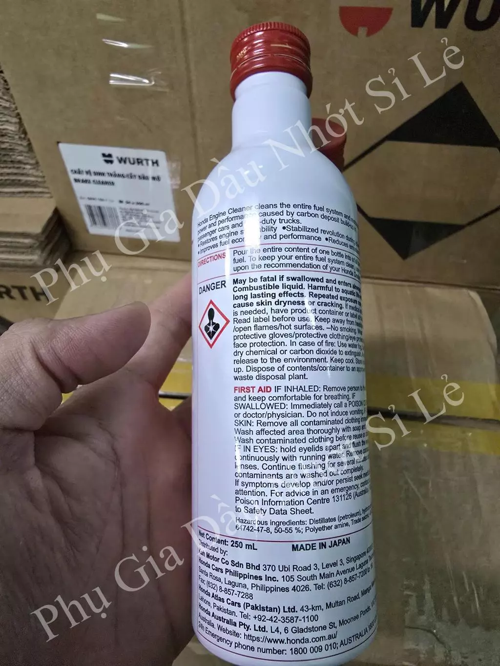 Phụ Gia Xăng Honda Chính Hãng 250ml – 08200-P99-09ZE1 - Đổ Vào Xăng, Làm Sạch Kim Phun & Buồng Đốt - 2