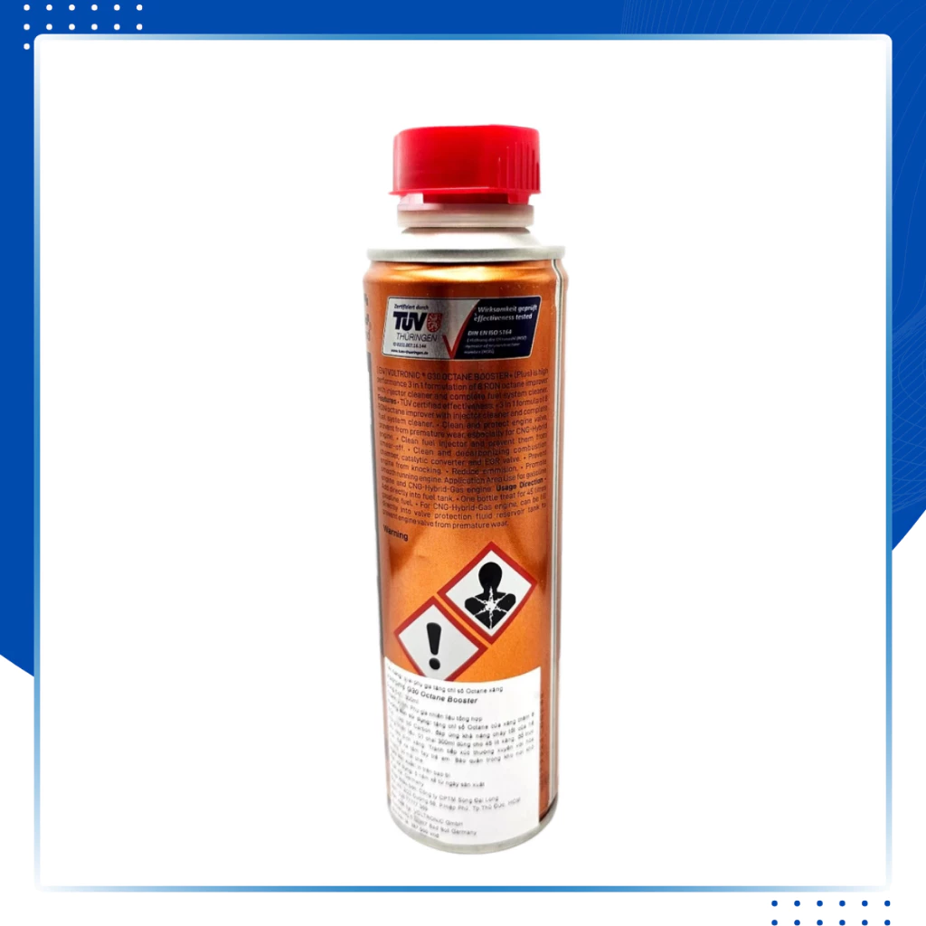 Voltronic G30 Octane Booster+ Phụ Gia Làm Tăng Chỉ Số Octane Xăng 300ml- Sản xuất tại Đức - 3