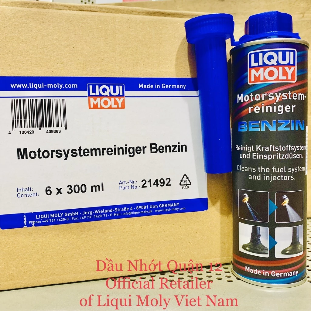Phụ Gia Làm Sạch - Vệ Sinh Toàn Diện Hệ Thống Xăng LIQUI MOLY Gasoline Engine System Cleaner 21492 Made in Germany - 2