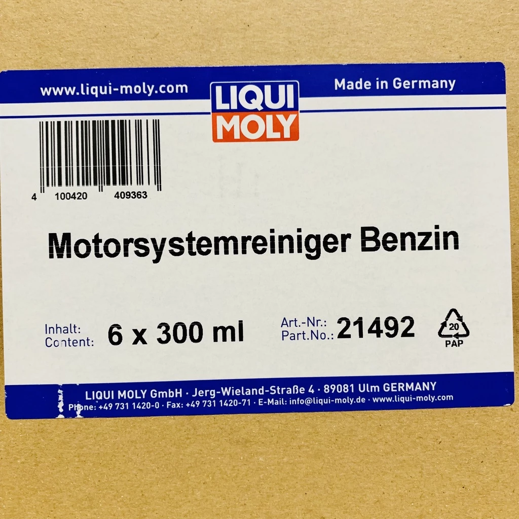 Phụ Gia Làm Sạch - Vệ Sinh Toàn Diện Hệ Thống Xăng LIQUI MOLY Gasoline Engine System Cleaner 21492 Made in Germany - 3