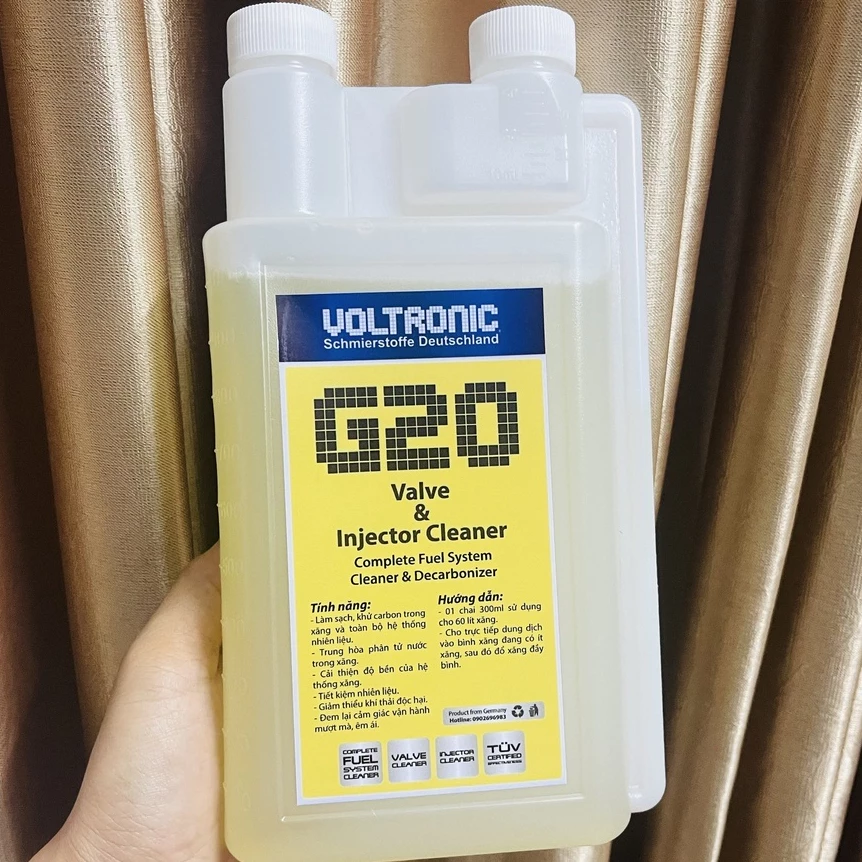 Phụ gia xăng, vệ sinh kim phun, buồng đốt VOLTRONIC G20 1 LÍT - 2