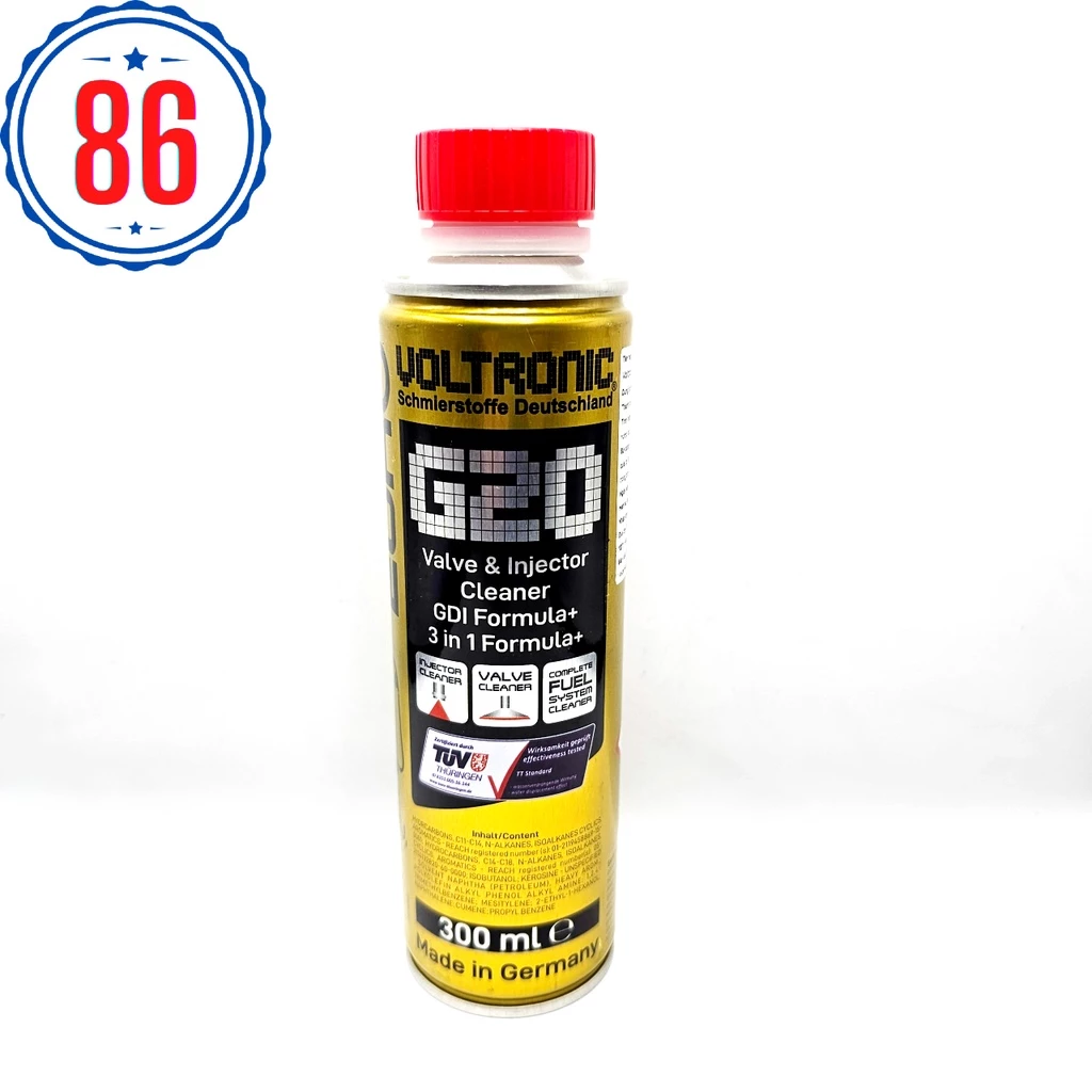 Phụ gia xăng, Vệ sinh kim phun, buồng đốt VOLTRONIC G20- Sản xuất tại Đức