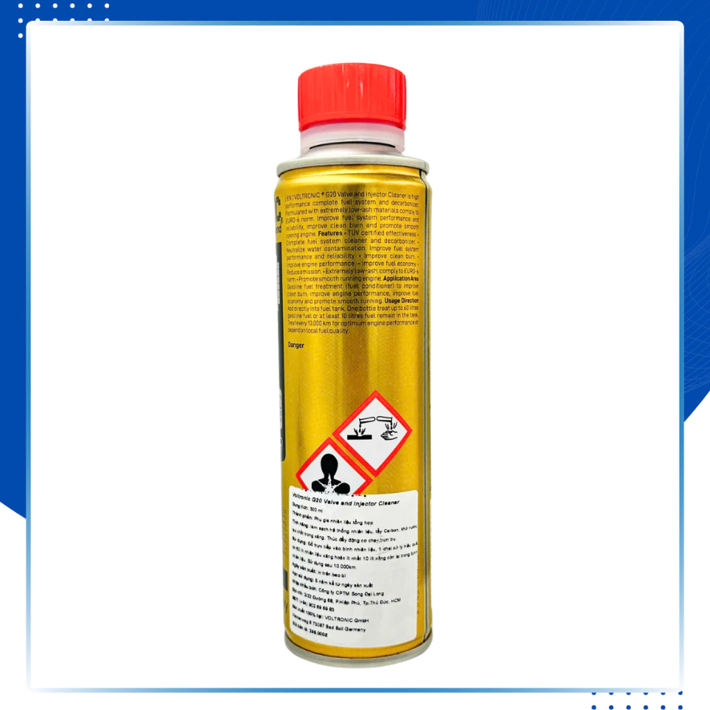 VOLTRONIC G20 300ML Phụ gia xăng, Vệ sinh kim phun, buồng đốt - Sản xuất tại Đức - 3