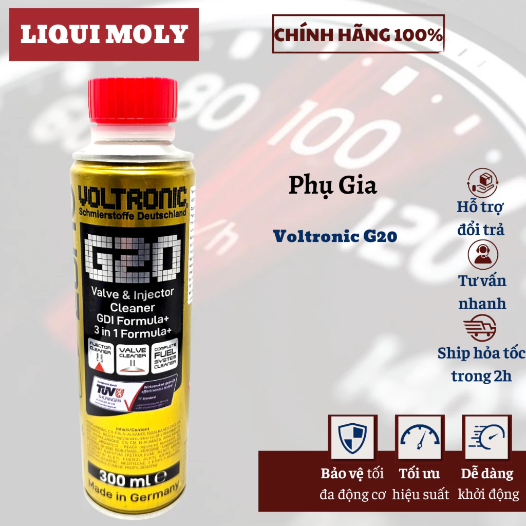 VOLTRONIC G20 300ML Phụ gia xăng, Vệ sinh kim phun, buồng đốt - Sản xuất tại Đức - 5