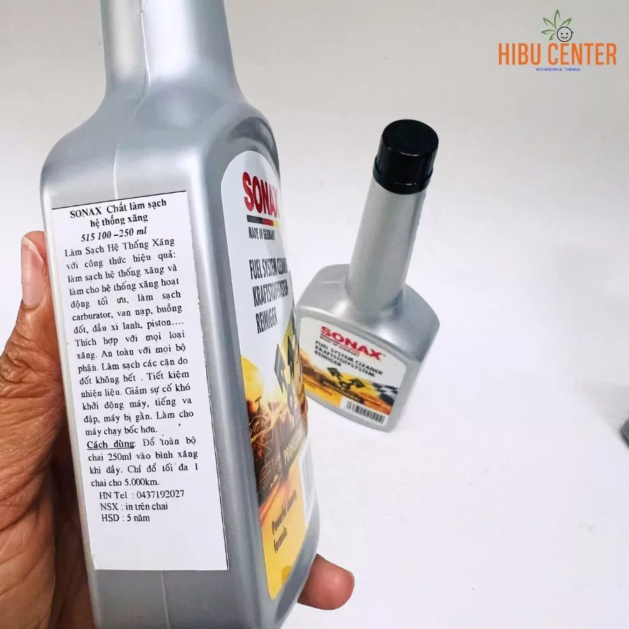 Phụ Gia Làm Sạch Hệ Thống Xăng Xe Hơi SONAX Fuel System Cleaner 515100 250ml - Hibucenter - 2