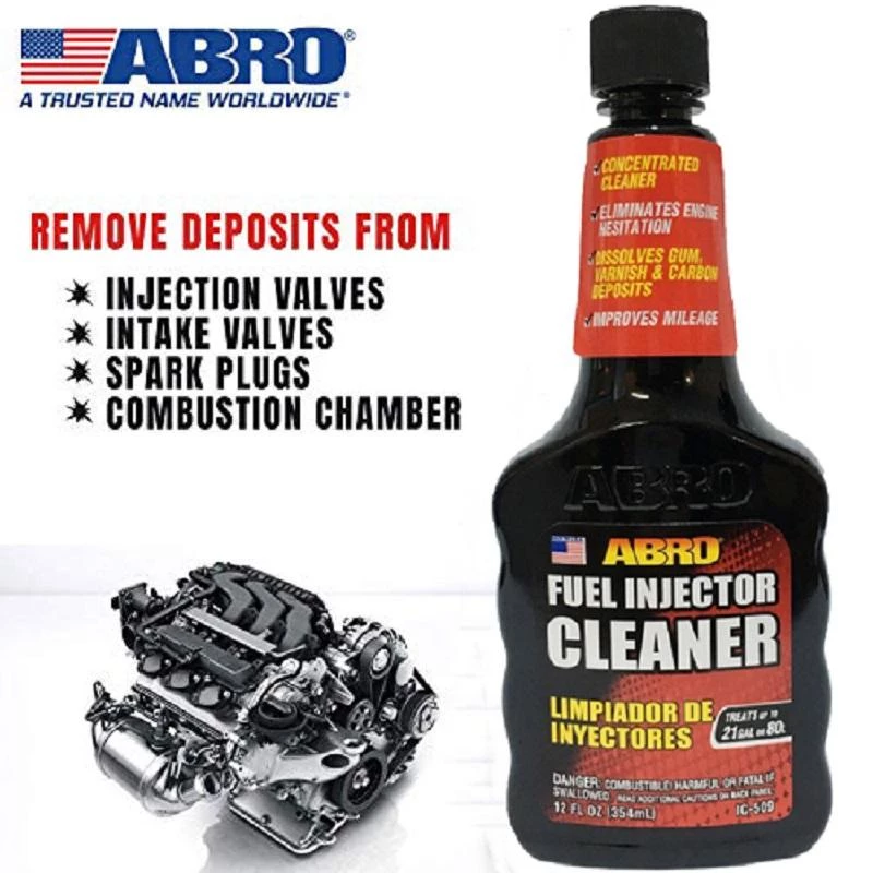 PHỤ GIA SÚC BÉC XĂNG/DẦU CAO CẤP ABRO FUEL INJECTOR CLEANER IC-509 354ML / DIESEL INJECTOR CLEANER DI-502 354ML
