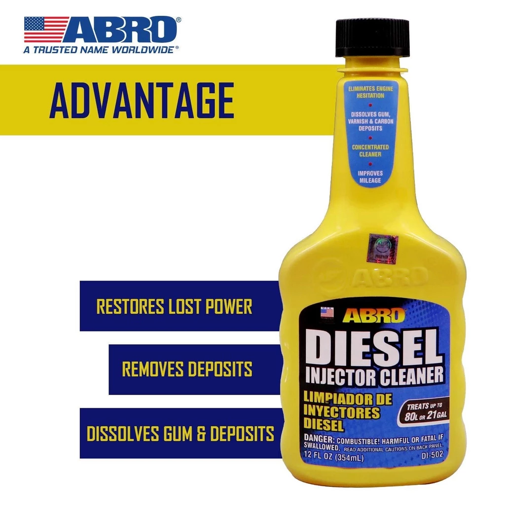 PHỤ GIA SÚC BÉC XĂNG/DẦU CAO CẤP ABRO FUEL INJECTOR CLEANER IC-509 354ML / DIESEL INJECTOR CLEANER DI-502 354ML - 2