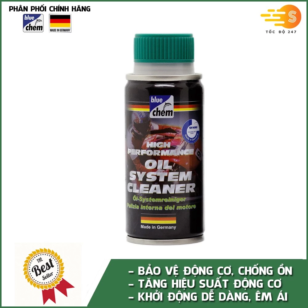 Bộ 3 phụ gia thay định kì bao gồm nhớt 33017, xăng 33027E, nano 33047 cao cấp cho xe máy Bluechem - 33017_33027_33047