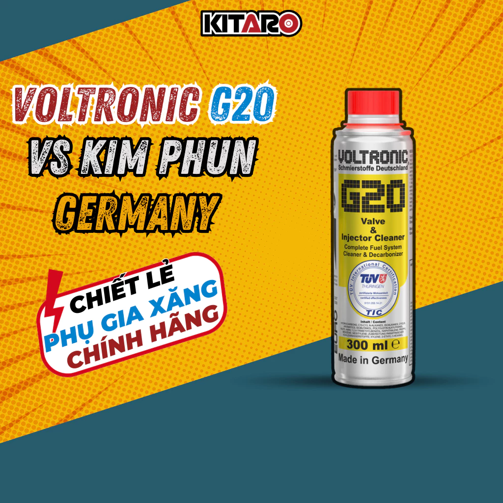Phụ gia xăng, Vệ sinh kim phun, Vệ sinh buồng đốt Voltronic G20 - 6