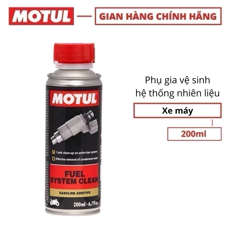 Phụ gia vệ sinh hệ thống nhiên liệu xe máy - FUEL SYSTEM CLEAN MOTO 200ml