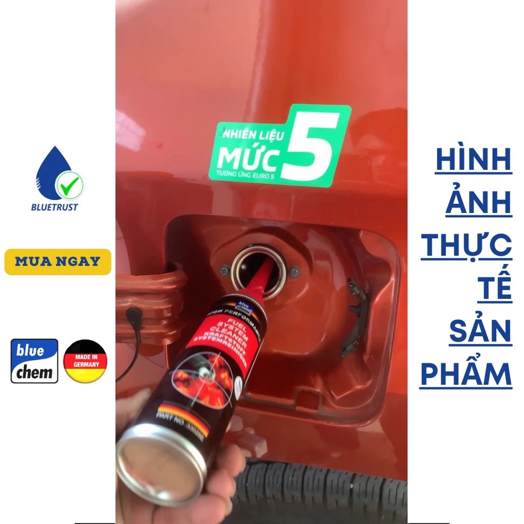 Phụ Gia Xăng Xe Ô Tô BLUECHEM, Vệ Sinh Hệ Thống Xăng, Tiết Kiệm Nhiện Liệu - Fuel System Cleaner - 250ml - 4