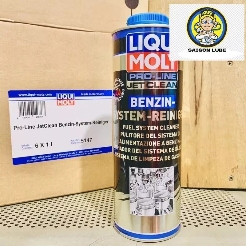 Phụ gia súc béc xăng trực tiếp Liqui Moly Pro-Line Jet Clean Fuel System Cleaner 5147 1 LÍT nhập khẩu Đức