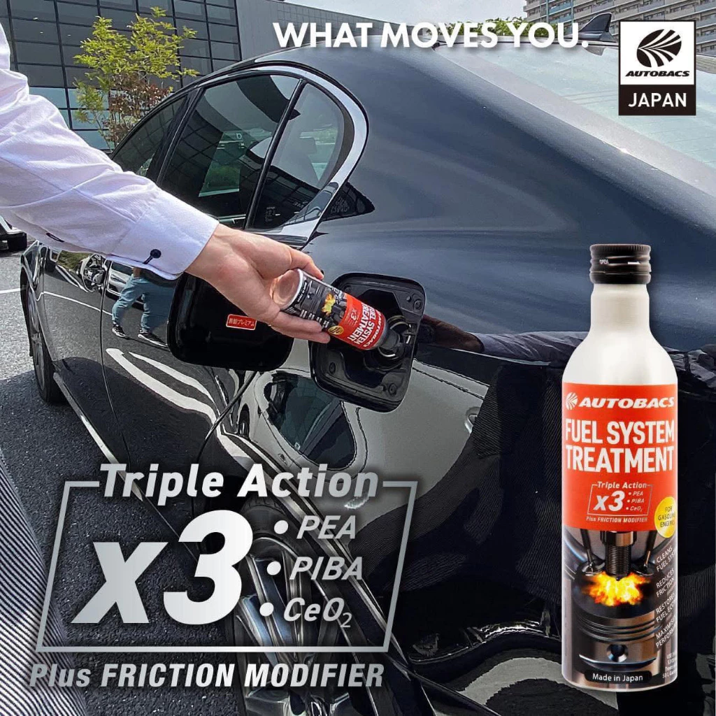 PHỤ GIA LÀM SẠCH HỆ THỐNG NHIÊN LIỆU NHẬT BẢN - AUTOBACS FUEL TREATMENT 3X