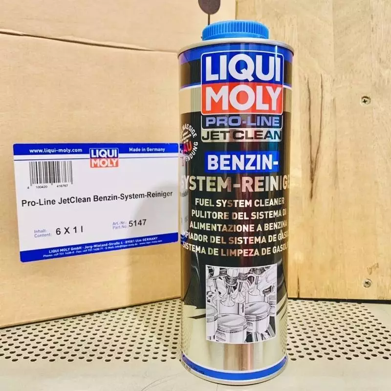 Phụ gia súc béc xăng trực tiếp Liqui Moly Pro-Line Jet Clean Fuel System Cleaner 5147 1 LÍT nhập khẩu Đức
