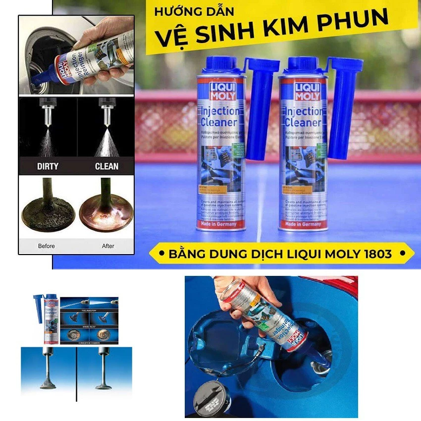 Phụ gia súc béc xăng cao cấp Liqui Moly Injection Cleaner 1803 300ml HONEYSHOP86 - 2