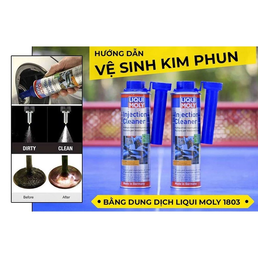 Phụ gia súc béc xăng cao cấp Liqui Moly Injection Cleaner 1803 300ml HONEYSHOP86 - 5