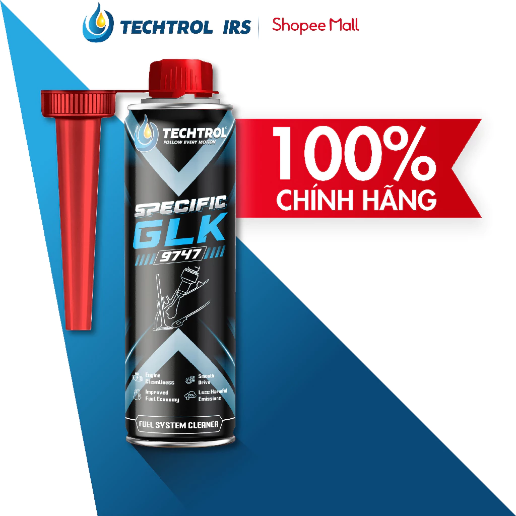 PHỤ GIA VỆ SINH KIM PHUN BUỒNG ĐỐT XE Ô TÔ XĂNG TECHTROL GLK 9747 (250 ml)