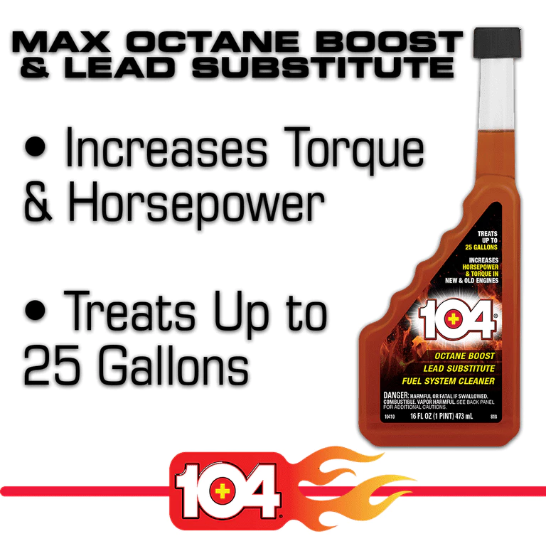 Chất làm sạch thống nhiên liệu, tăng chỉ số Octane và phụ gia - 104+ Octane Super Boost Black