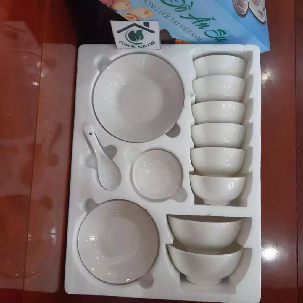 Bộ 17 món tô chén dĩa các loại có hộp - Phù hợp làm quà tặng tân gia, lễ, tất niên, tết - 3