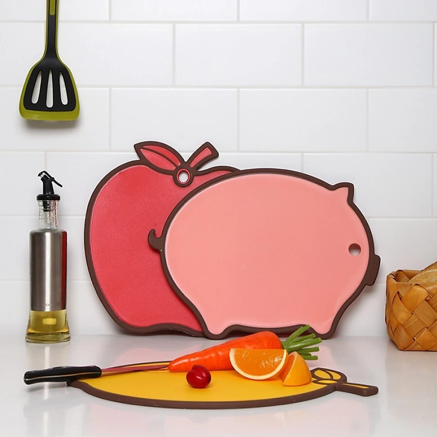 Thớt nhựa viền silicone kháng khuẩn Lock&Lock Anti-bacteria Cutting Board (nhiều hình dáng) - 2
