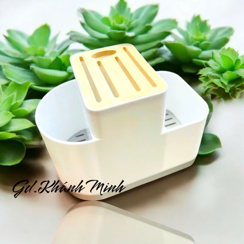 Kệ dao - kéo - thớt đa năng tiện dụng bằng nhựa dày cao cấp - 3
