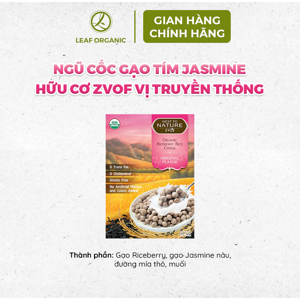 Ngũ cốc gạo Jasmine vàng hữu cơ Zvof 35g x 7 gói (dành cho bé từ 18 tháng tuổi) - Nhập khẩu chính hãng - 6